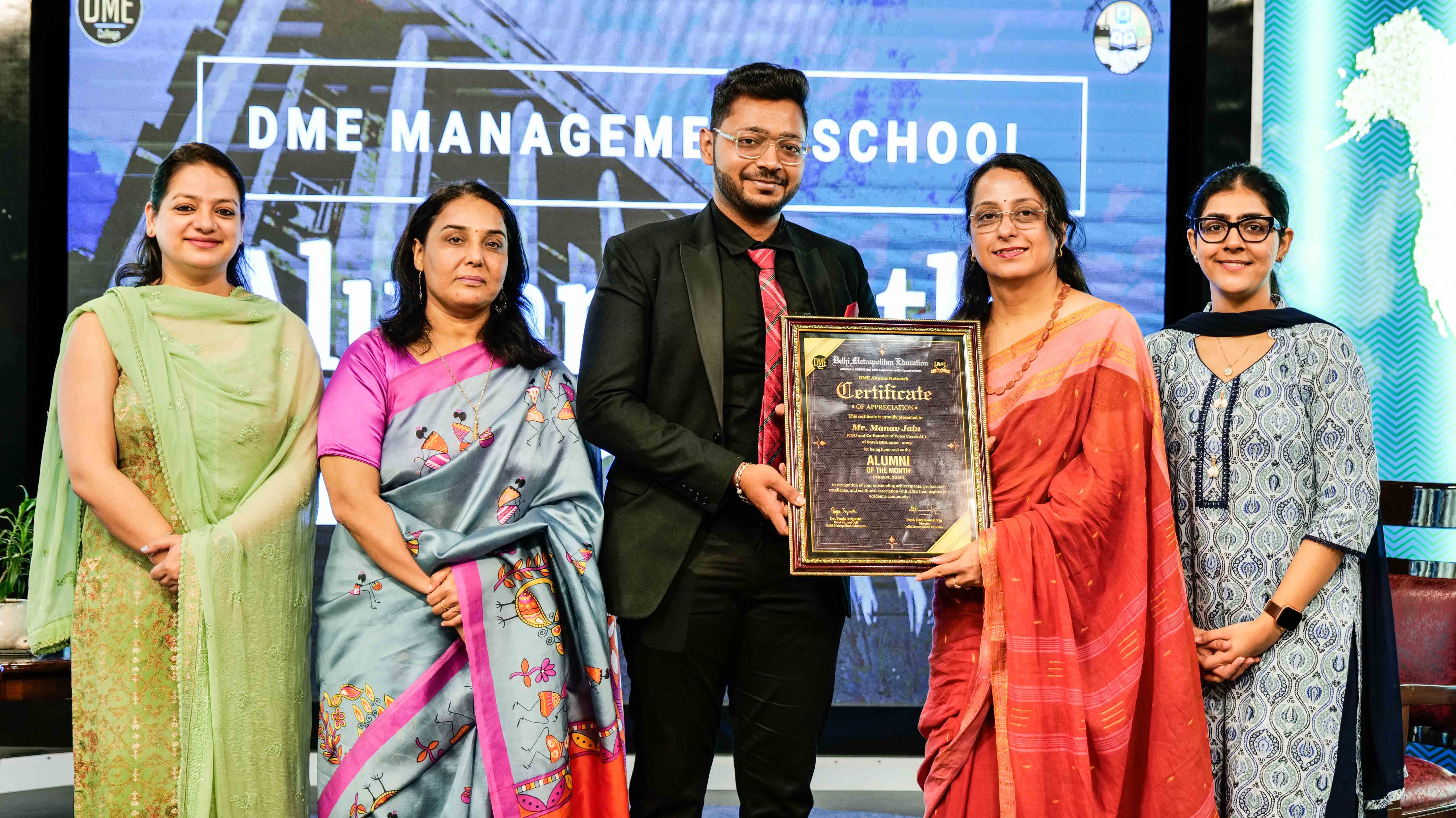 AI communication coaching demo at DME College